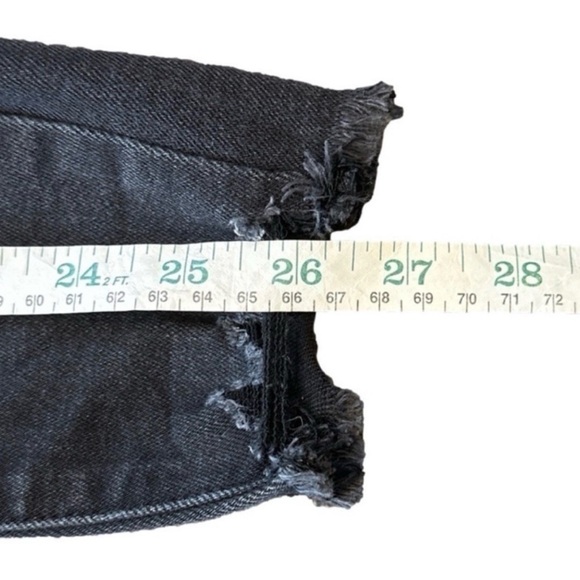 👉 🔥 KANCAN Black High Rise Skinny Jeans | Shark Bite Hem | Button Fly | 0/23 - Picture 11 of 13